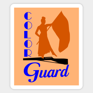 COLOR GUARD RIFLE AND FLAG Magnet